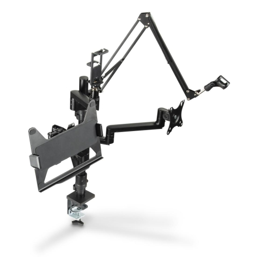 Hama Monitor Holder for Streaming Setup, 4 Arms, Height-adjustable, Swivel, 2004007249046635 02  — OK Office Hama Monitor Holder for Streaming Setup, 4 Arms, Height-adjustable, Swivel, 2004007249046635 02