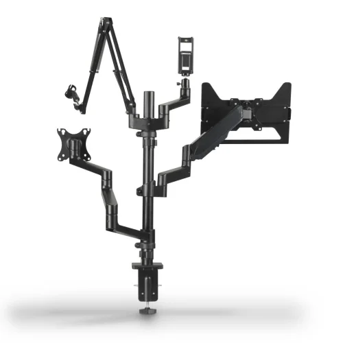 Hama Monitor Holder for Streaming Setup, 4 Arms, Height-adjustable, Swivel, 2004007249046635 09 