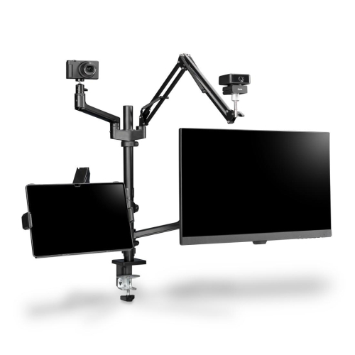 Hama Monitor Holder for Streaming Setup, 4 Arms, Height-adjustable, Swivel, 2004007249046635 11  — OK Office Hama Monitor Holder for Streaming Setup, 4 Arms, Height-adjustable, Swivel, 2004007249046635 11