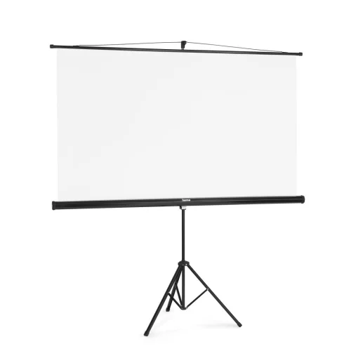 Hama Screen with tripod, 180 x 180 cm, 2-in-1, mobile set, telescopic tube, white, 2004007249215734 03 