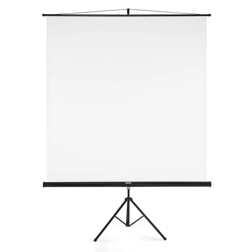 Hama Screen with tripod, 180 x 180 cm, 2-in-1, mobile set, telescopic tube, white, 2004007249215734 07 