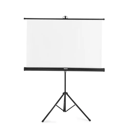 Hama Screen with tripod, 125 x 125 cm, 2-in-1, mobile set, telescopic tube, white, 2004007249215758 11 