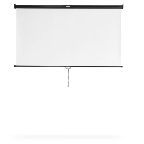 Hama Roll-up screen, 175 x 175 cm, mobile, for ceiling or wall mounting, white, 2004007249215765 04 