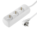 Power Strip Hama 30381, 3 outlets, White, 2004007249303813 08 
