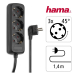 Power Strip Hama 30391, 3 outlets, Black, 2004007249303912 05 