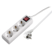 Power Strip Hama 30535 3 outlets with switch, White, 2004007249305350 04 