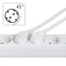 Power Strip HAMA 6-way with overvoltage protection, 1.4 m, white, 2004007249477781 08 