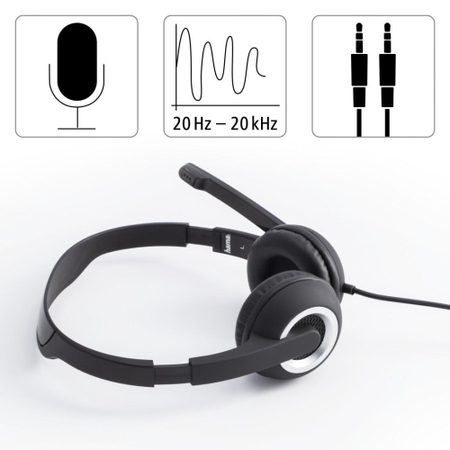 Hama headphones + mic HS-P150 2X3.5mm, 1000000000040795 14 