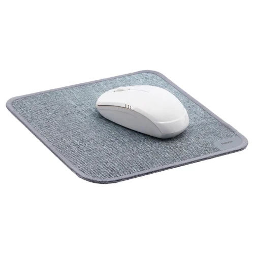 Hama 'Textile Design' Mouse Pad, Grey, 2004007249547989 02 