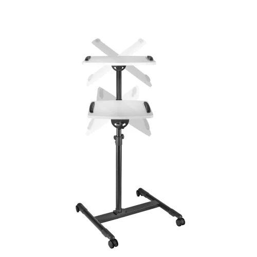 Hama Projector Table with 2 Levels, Height-Adjustable, White, 2004007249775108 09 