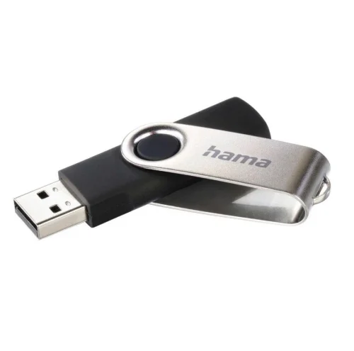 Hama USB 2.0 Rotate 16GB black/silver, 2004007249941756 02 