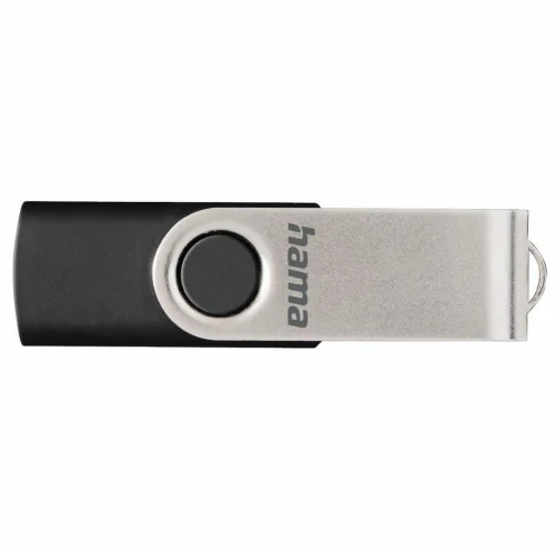 Памет USB 2.0 16GB Hama Rotate черно/сребристо, 2004007249941756 03 
