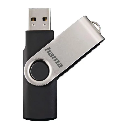 Hama USB 2.0 Rotate 16GB black/silver, 2004007249941756 04 