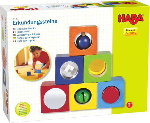 Дървени цветни кубчета HABA акустични ефекти - 6 бр., 12+ месеца, 2004010168011929 04 