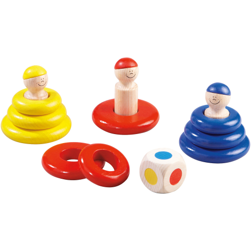 Дървена игра с рингове HABA Цветове и зар, 2+ години, 2004010168022130 02 