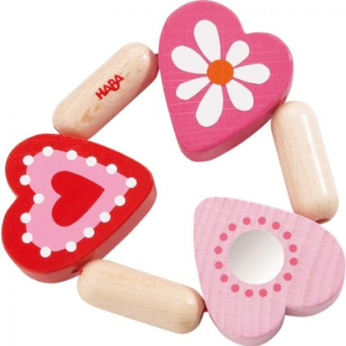 Бебешка дървена играчка HABA Сърца, 6+ месеца, 2004010168037967 02 