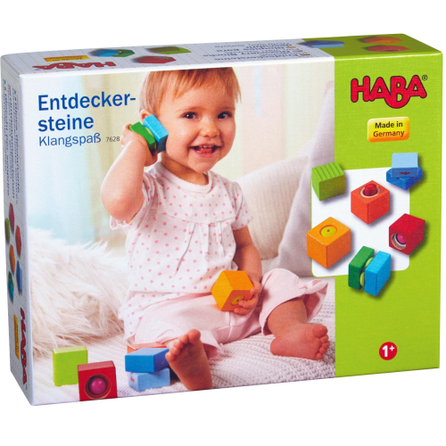Дървени цветни кубчета HABA акустични ефекти, 12+ месеца, 2004010168076287 05 