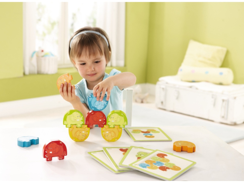 Дървена образователна игра HABA Слончета 2+ години, 2004010168201894 02 
