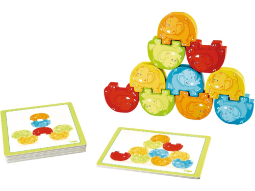 Дървена образователна игра HABA Слончета 2+ години, 2004010168201894 03 