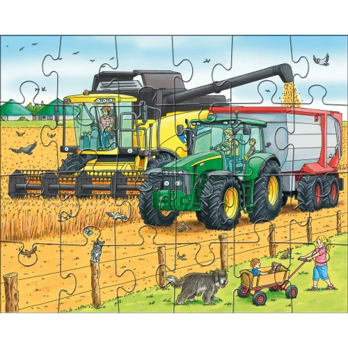 Puzzle Haba Tractors and Farm 3pcs 4+, 1000000000037678 03 