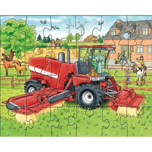 Puzzle Haba Tractors and Farm 3pcs 4+, 1000000000037678 04 