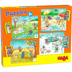 Комплект пъзели Haba Сезони 4бр., 3+ години