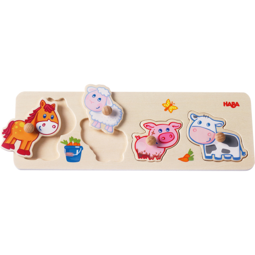 Пъзел с дръжки Haba Домашни животни, 1+ години, 2004010168218892 03 