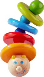 HABA Wooden baby toy Colorful caterpillar, 6+ months