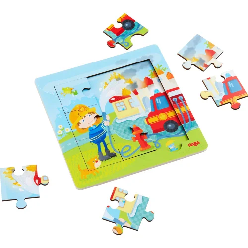 Puzzle Haba 303770 in frame Firefighters, 1000000000037662 02 