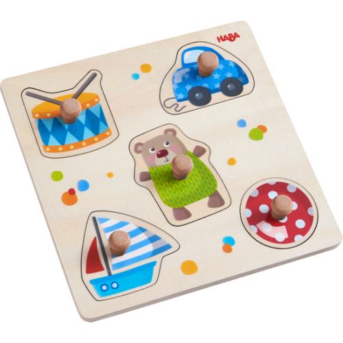 Играчка HABA Дървен пъзел с дръжки за съотвествие, 1+ години, 2004010168242569 02 