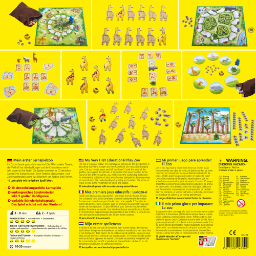 Настолни игри HABA Зоопарк 10 в 1, 3–8 години, 2004010168247809 02 