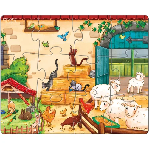 Puzzle Haba Farm Animals 3pcs 3+, 1000000000037665 02 