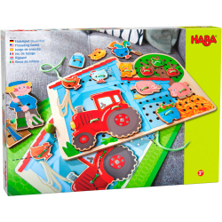 Игра Haba 305289 Нанизване шаблони Ферма