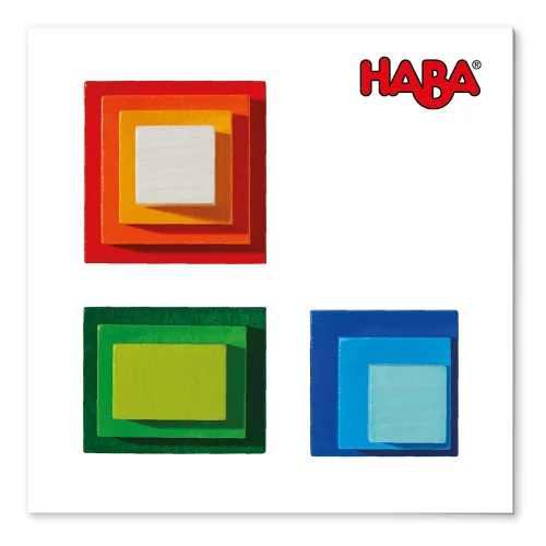 Конструктор Haba 3D дървен 10ч куб дъга, 1000000000037621 04 