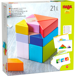 Игра Haba 3D дървена Танграм шаблони 21ч