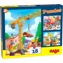 Puzzle Haba Construction sites 3pcs 3+
