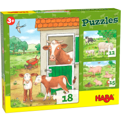 Puzzle Haba Farm animals 3pcs3 +