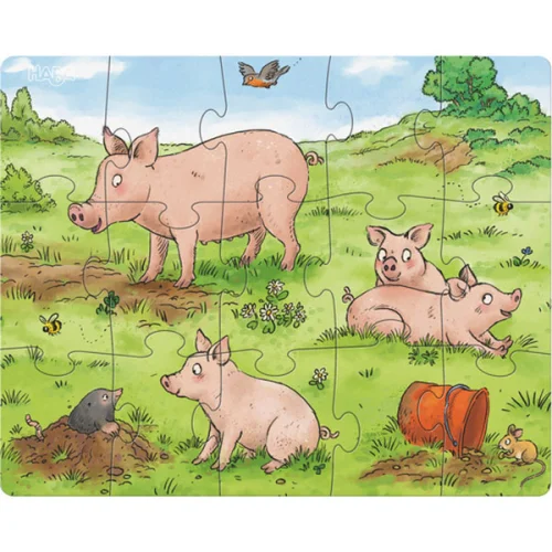 Puzzle Haba Farm animals 3pcs3 +, 1000000000037667 03 