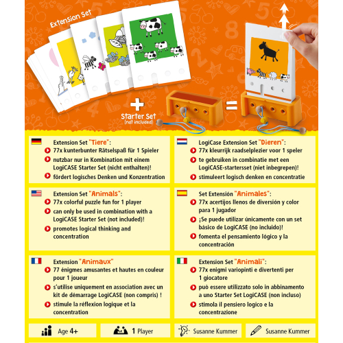 LOGICASE карти HABA Животни Допълващ комплект, 4+ години, 2004010168256290 03 