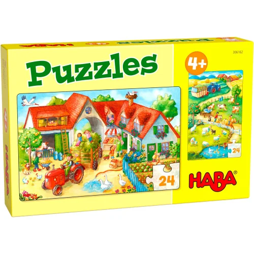 Puzzle Haba 306162 Farm 2pcs 4+, 1000000000037673