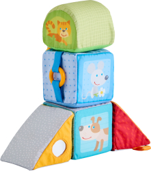 Set of soft cubes with animals Haba 306688, 5 pieces