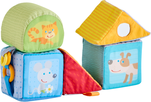 Set of soft cubes with animals Haba 306688, 5 pieces, 2004010168261478 03 
