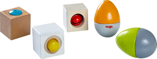 Сензорна игра HABA Дървени музикални яйца и кубчета, 2+ години, 2004010168262871 02 