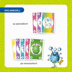 Игра с карти Мау Мау HABA Чудовища, 4+ години 