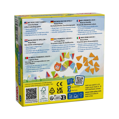 Настолна игра за цветове HABA Гъсеницата Роза, 2+ години, 2004010168293929 05 