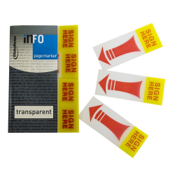 Индекси Info Sign Here 50/20 Прозр Оп160