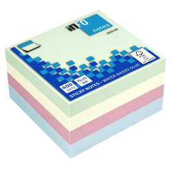 Кубче самоз. Info 75/75 пастел 400л