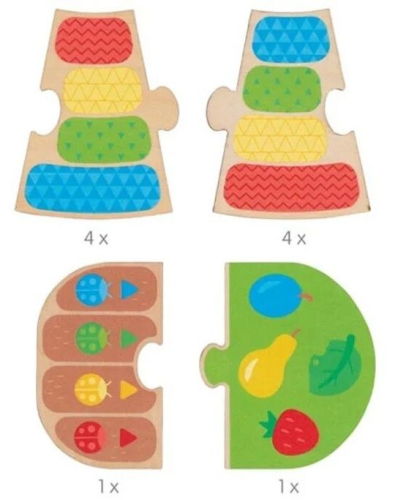 Настолна игра със зар за учене на цветове Goki Калинки, 3+ години, 2004013594563192 03 
