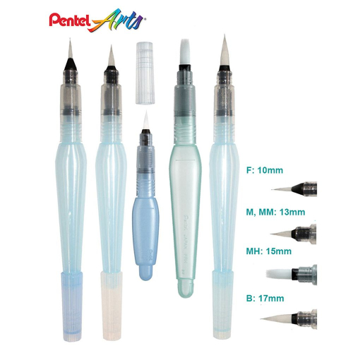 Brush Pentel Aquash 1-F round 7ml, 1000000000030614 12  — OK Office Brush Pentel Aquash 1-F round 7ml, 1000000000030614 12
