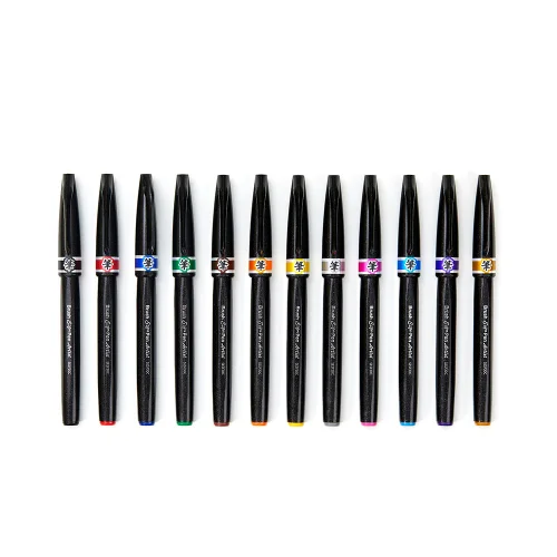 Brush Pen Pentel Artist Set of 12 Colors, 1000000000033350 02 